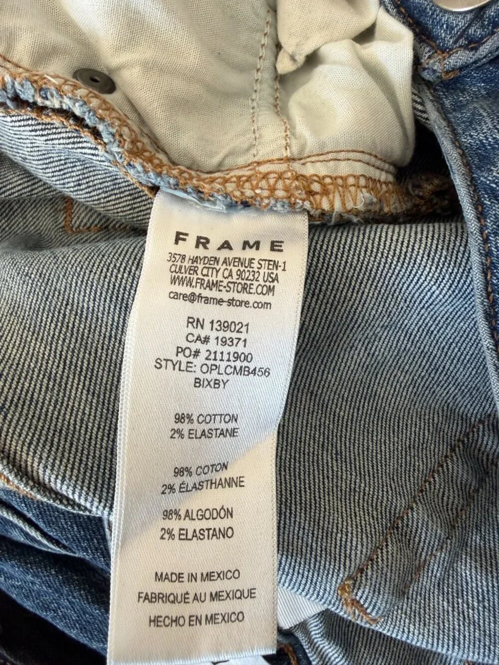FRAME Women's Le Crop Mini Bootcut Jeans - Size 34 - Picture 4 of 4